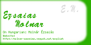 ezsaias molnar business card